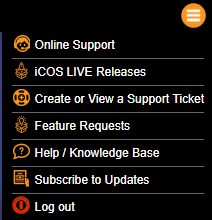 iCOS-Hamburger-Menu